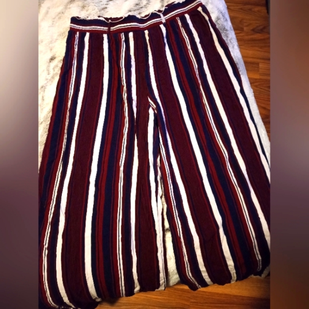 Women's size XL rayon stripped stretch pants